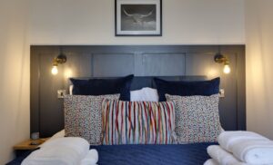westview cottage Port William main bedroom decor